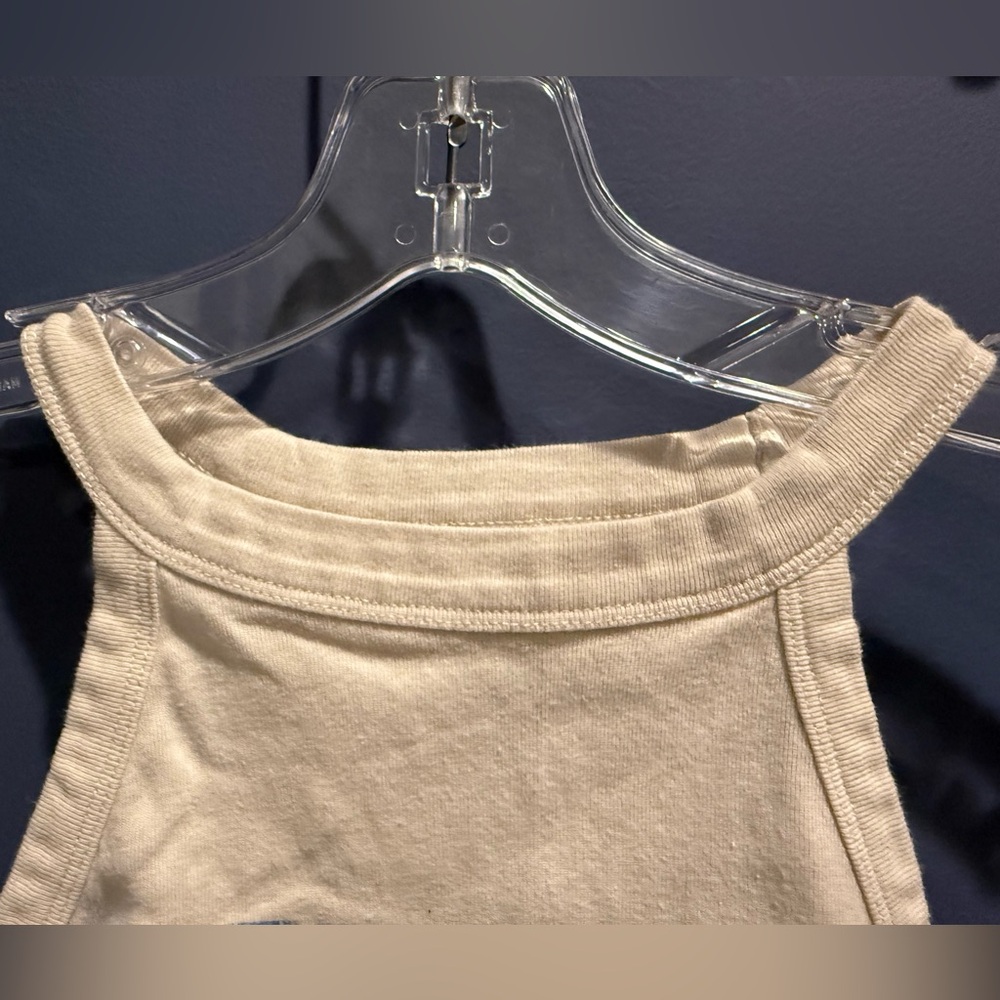 American Eagle Outfitters Beige Tank NIRVANA Kurt Cobain size M Never worn - Picture 5 of 7